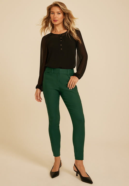Maurices High Rise Bengaline Sateen Skinny Pants