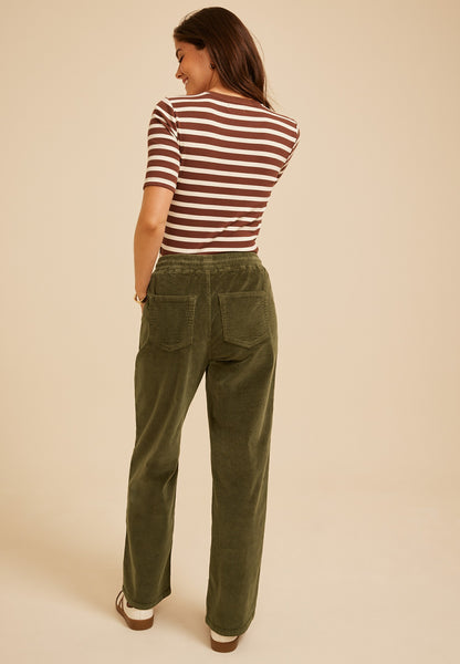 Maurices Stretch Corduroy Pull On Wide Leg Pant