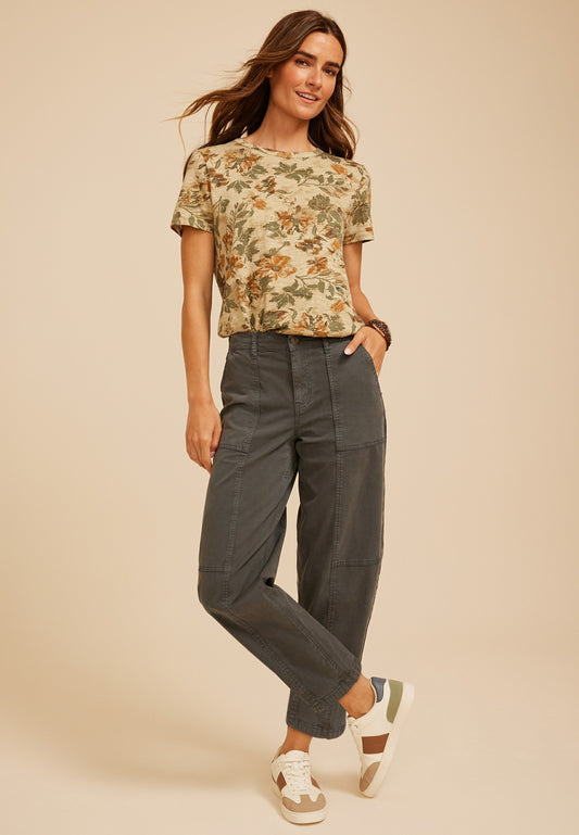 Maurices High Rise Seamed Barrel Pant