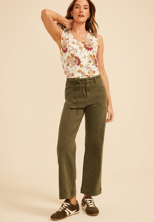 Maurices High Rise Seamed Wide Leg Pant