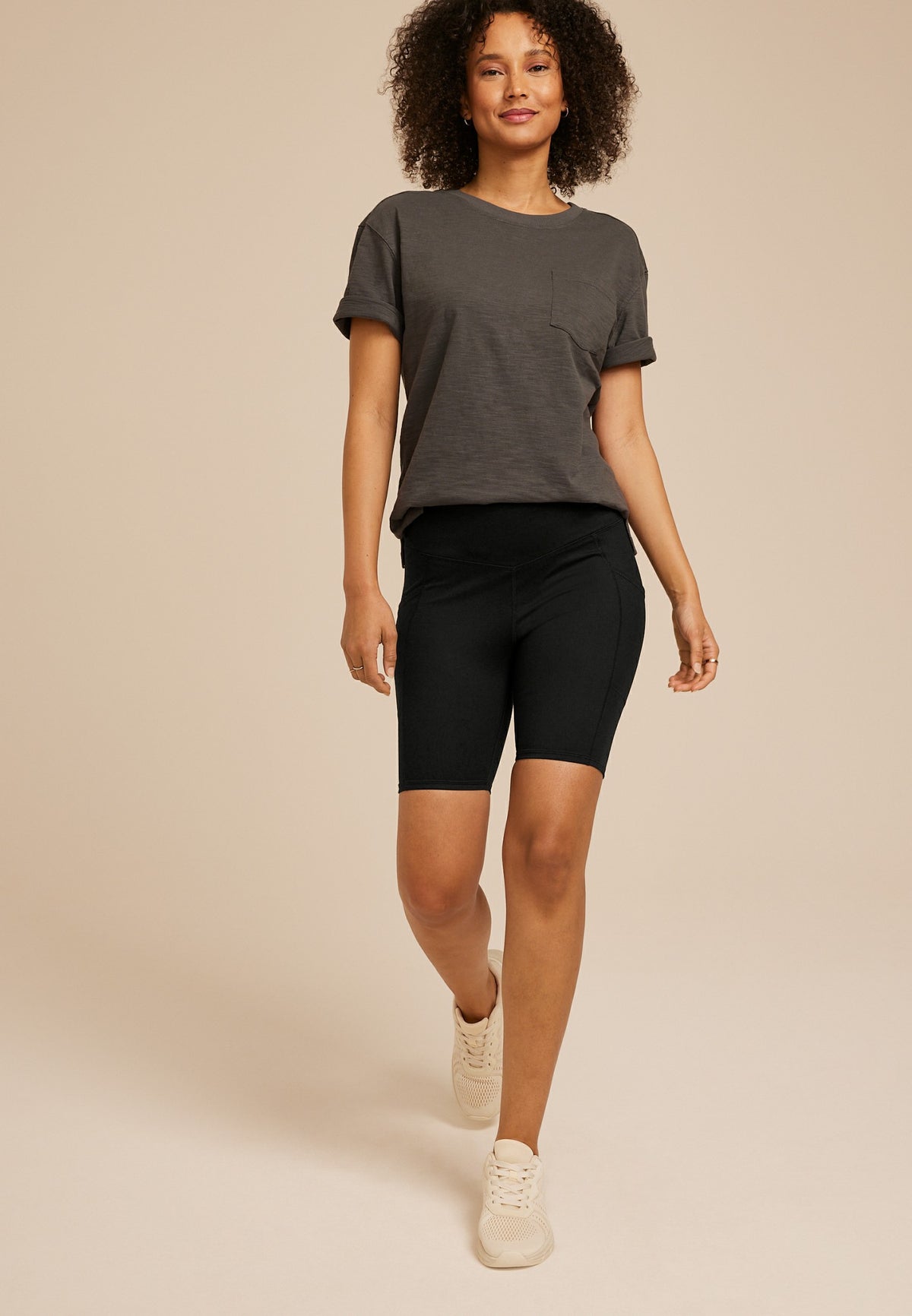 Maurices High Rise Luxe 8in Biker Short