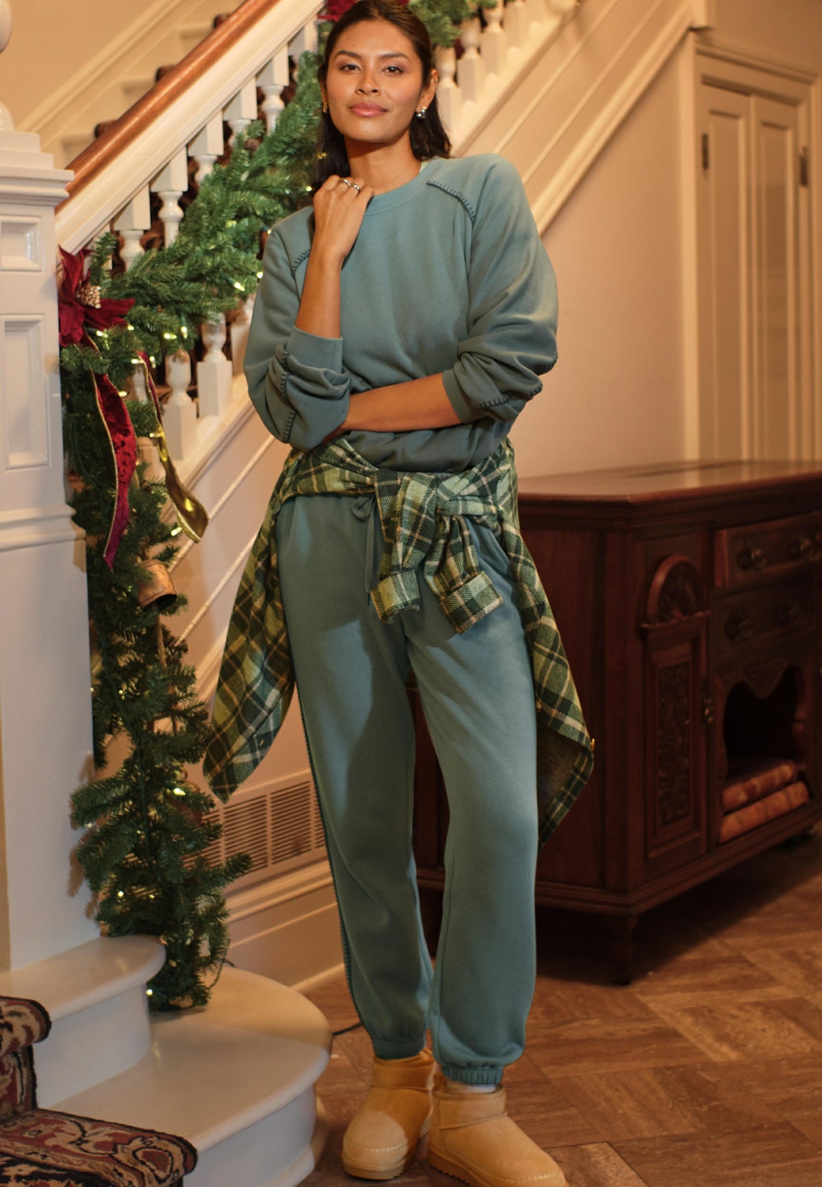 Maurices High Rise Whipstitch Jogger Pants