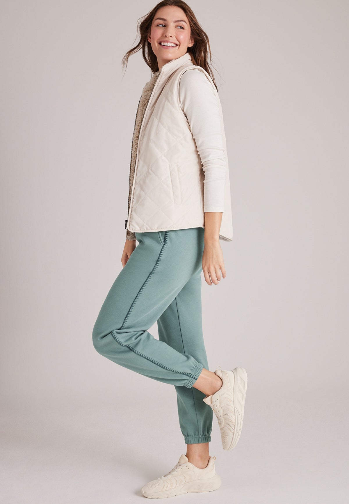 Maurices High Rise Whipstitch Jogger Pants