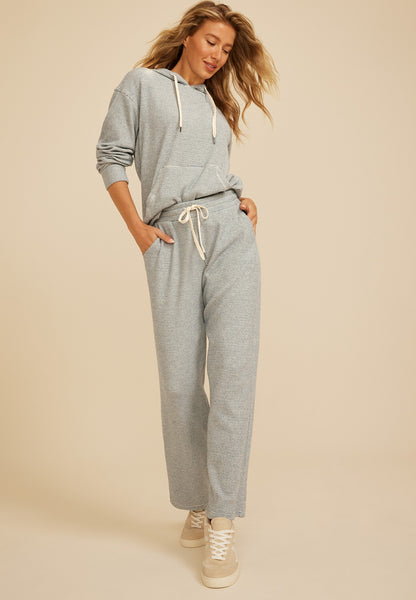 Maurices Cozy Waffle High Rise Wide Leg Pants