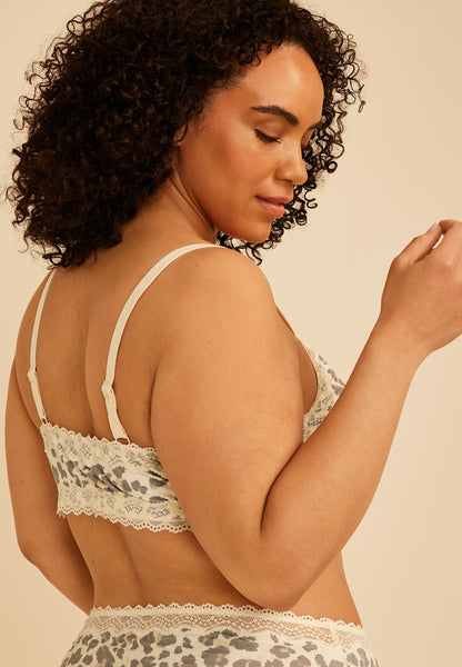 Maurices Simply Comfy Leopard V Neck Bralette