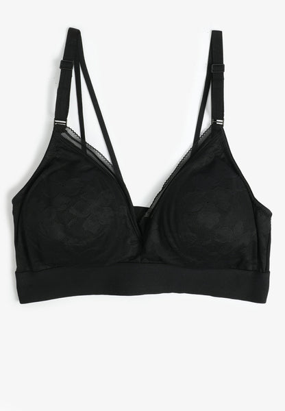 Maurices Vintage Lace Floral V Neck Bralette