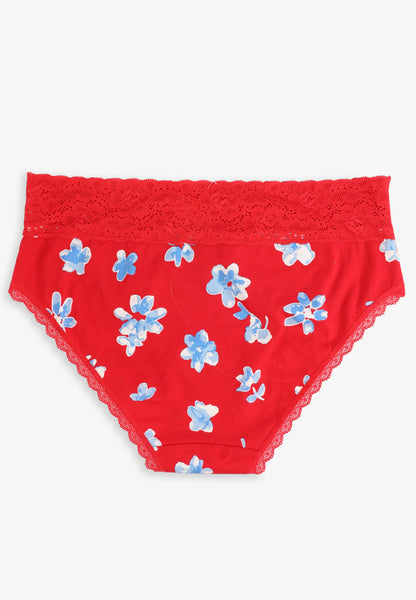Maurices Simply Comfy Cotton Floral Hipster Panty
