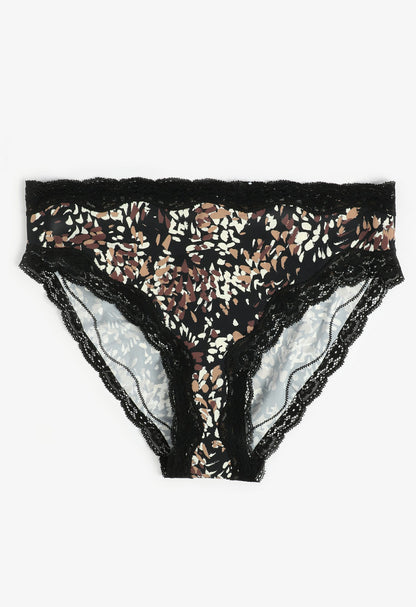 Maurices True Stretch High Waist Jersey Printed Bikini Panty