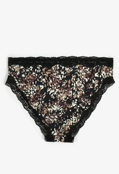 Maurices True Stretch High Waist Jersey Printed Bikini Panty