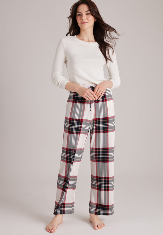 Maurices Plaid Hacci Wide Leg Pajama Pants