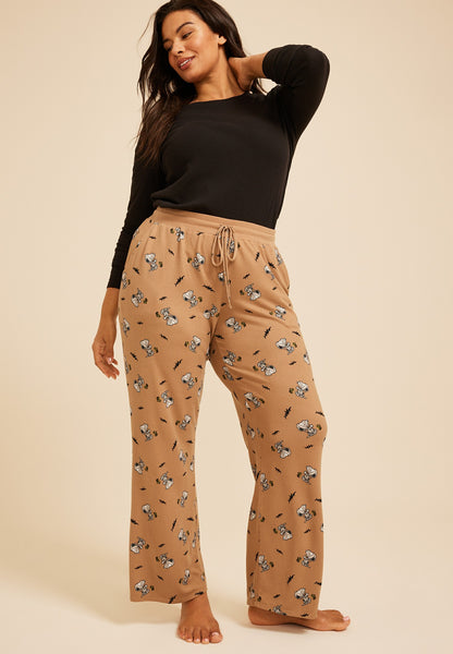 Maurices Plus Size Snoopy Halloween Wide Leg Pajama Pant