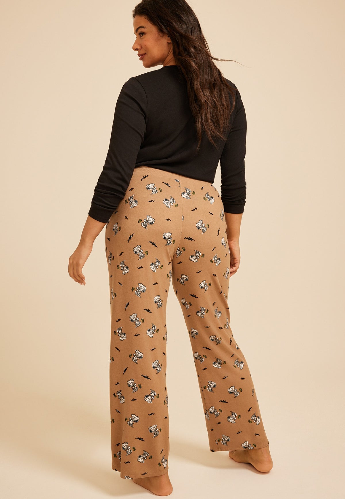 Maurices Plus Size Snoopy Halloween Wide Leg Pajama Pant