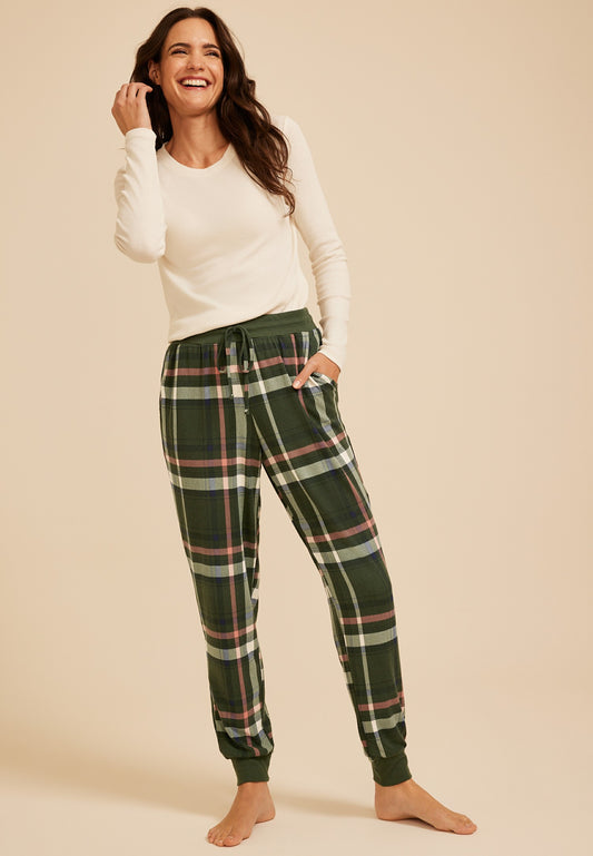 Maurices Plaid Hacci Jogger Pajama Pant