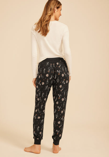 Maurices Halloween Skeleton Hacci Jogger Pajama Pant