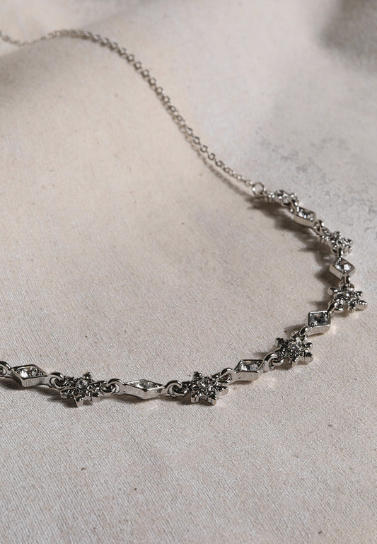 Maurices Silver Snowflake Necklace