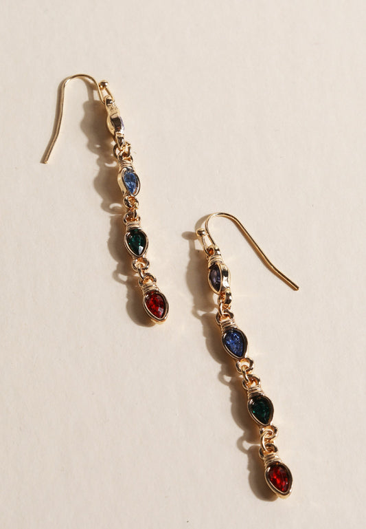 Maurices Gold Holiday Light Bulb Earrings