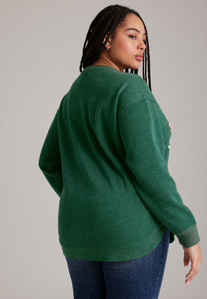 Maurices Plus Size Willowsoft It's Hallmark Movie Season Sweatshirt Tunic