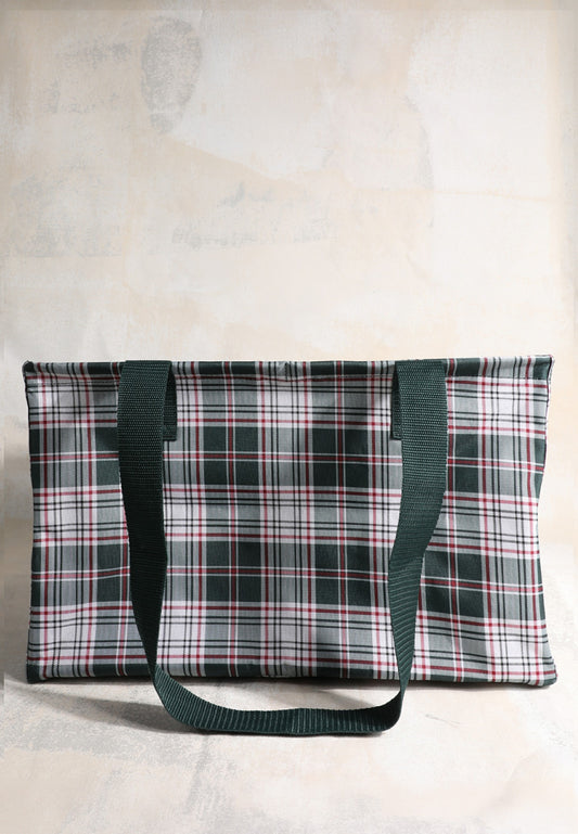 Maurices Holiday Everyday Adventure Plaid Foldable Tote