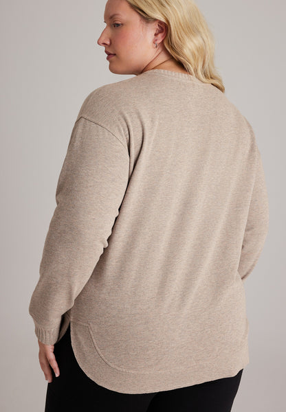 Maurices Plus Size Willowsoft Crew Neck Sweatshirt Tunic