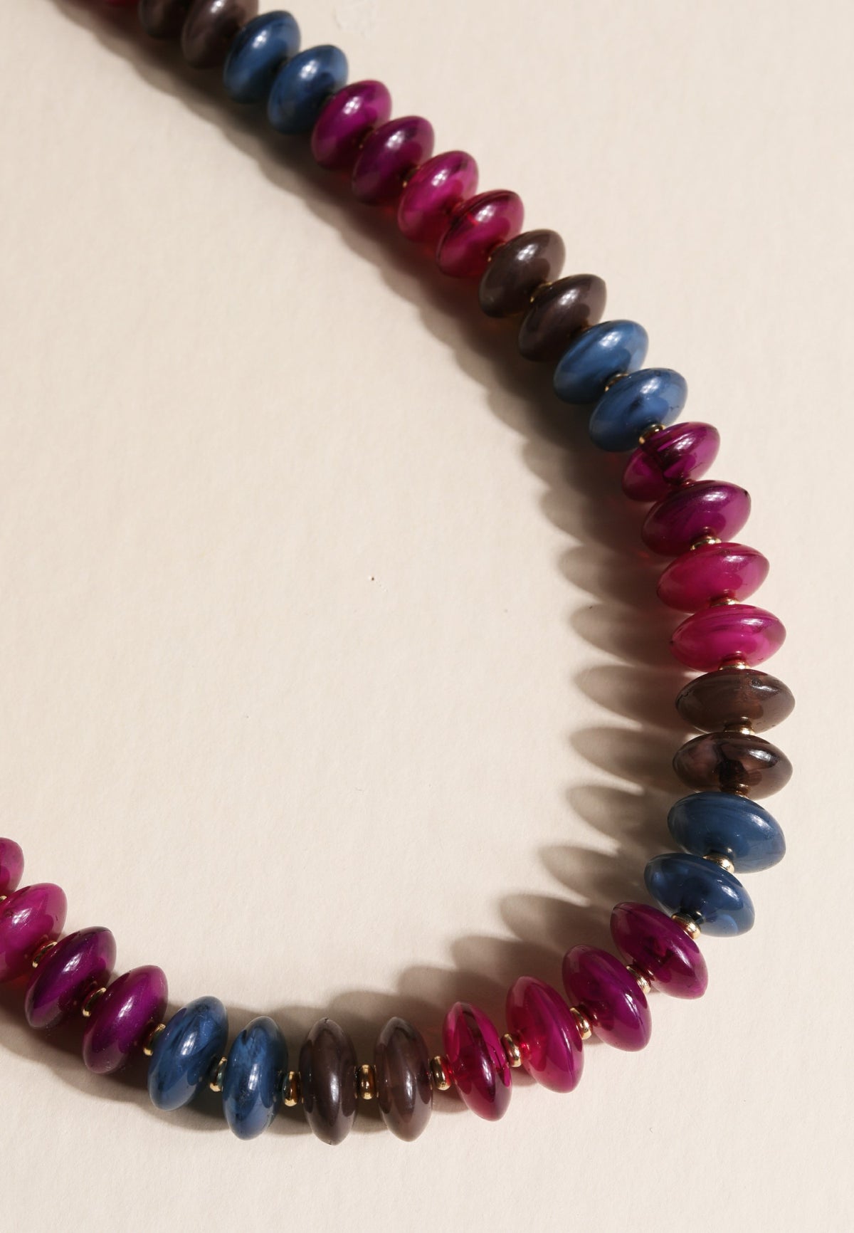 Maurices Multi Colored Beaded Disc Necklace