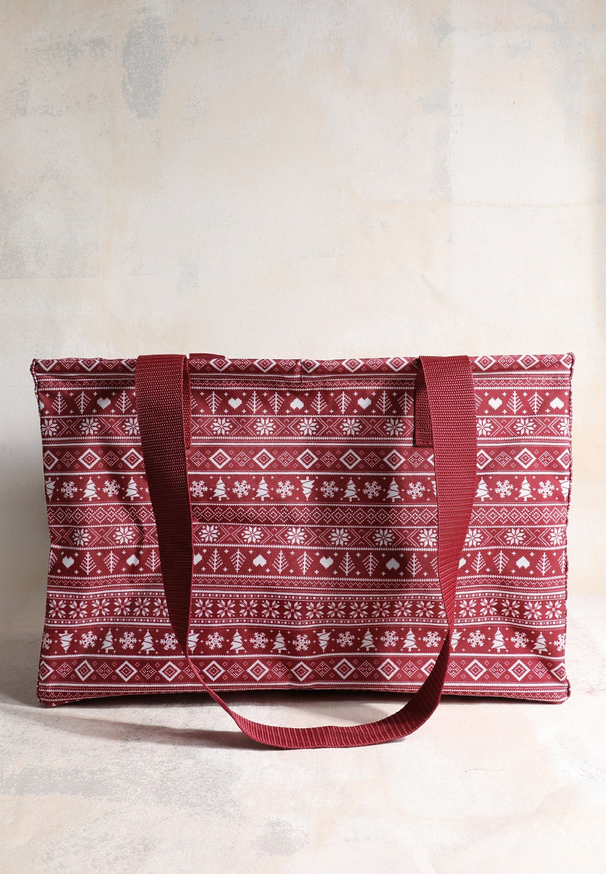 Maurices Holiday Everyday Adventure Fair Isle Foldable Tote