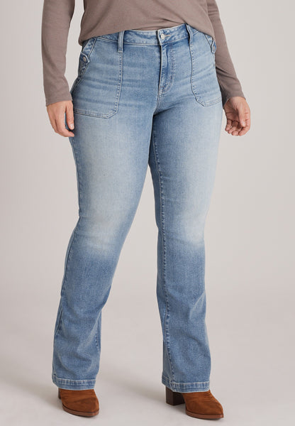 Maurices Plus Size m jeans by maurices™ Mid Rise Snap Pocket Bootcut Jeans