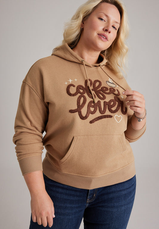 Maurices Plus Size Coffee Lover Graphic Hoodie