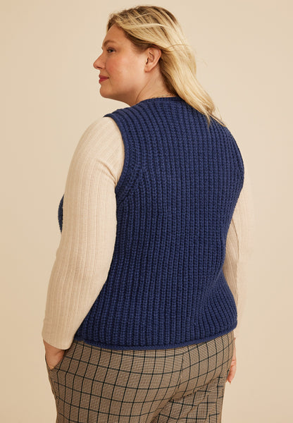 Maurices Plus Size Button Front Sweater Vest