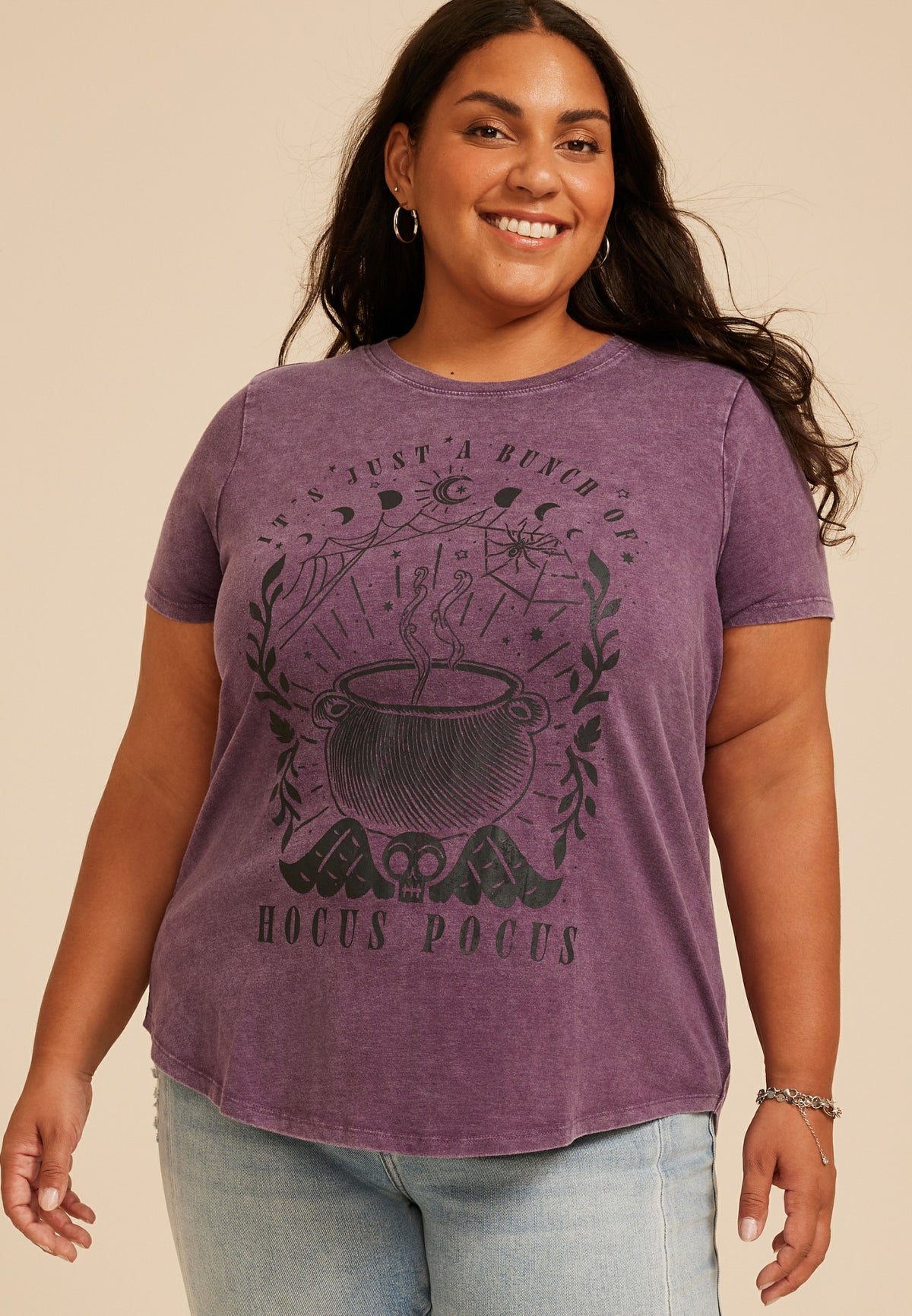 Maurices Plus Size Hocus Pocus Classic Fit Graphic Tee