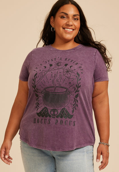Maurices Plus Size Hocus Pocus Classic Fit Graphic Tee