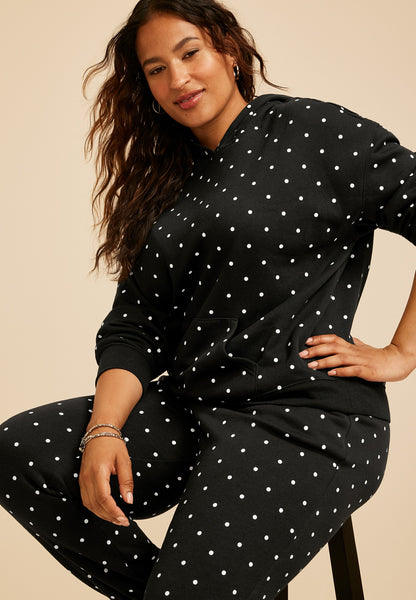 Maurices Plus Size Polka Dot Hoodie