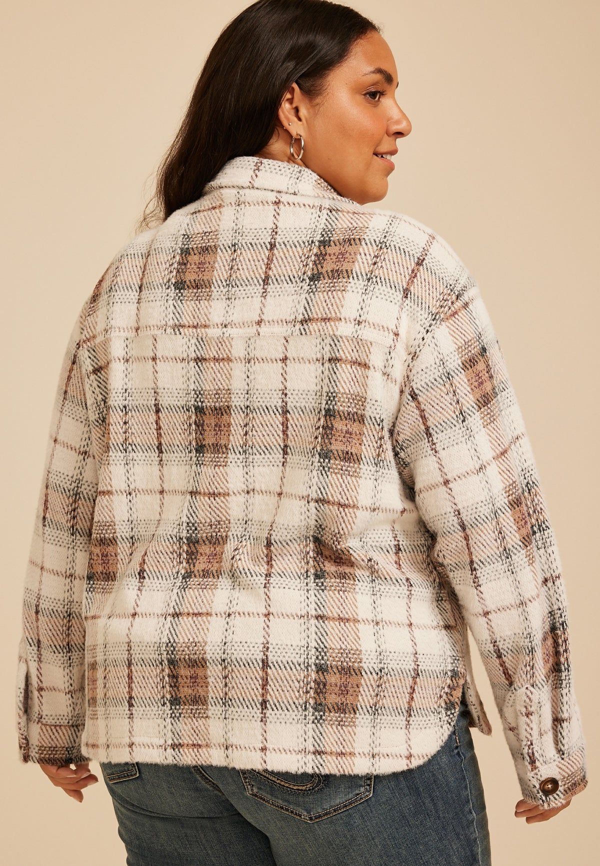 Maurices Plus Size Shortie Shoreline Shacket
