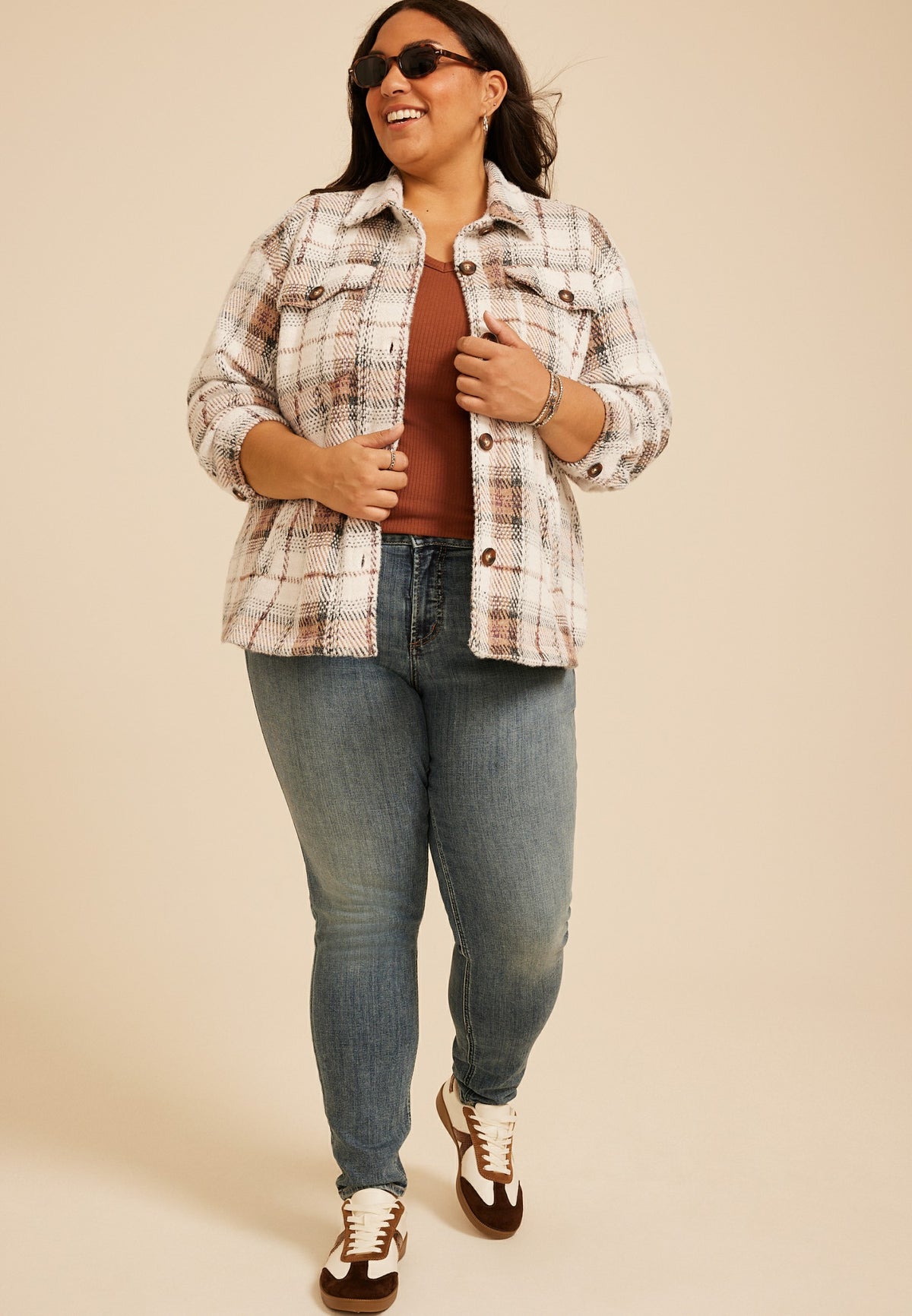 Maurices Plus Size Shortie Shoreline Shacket
