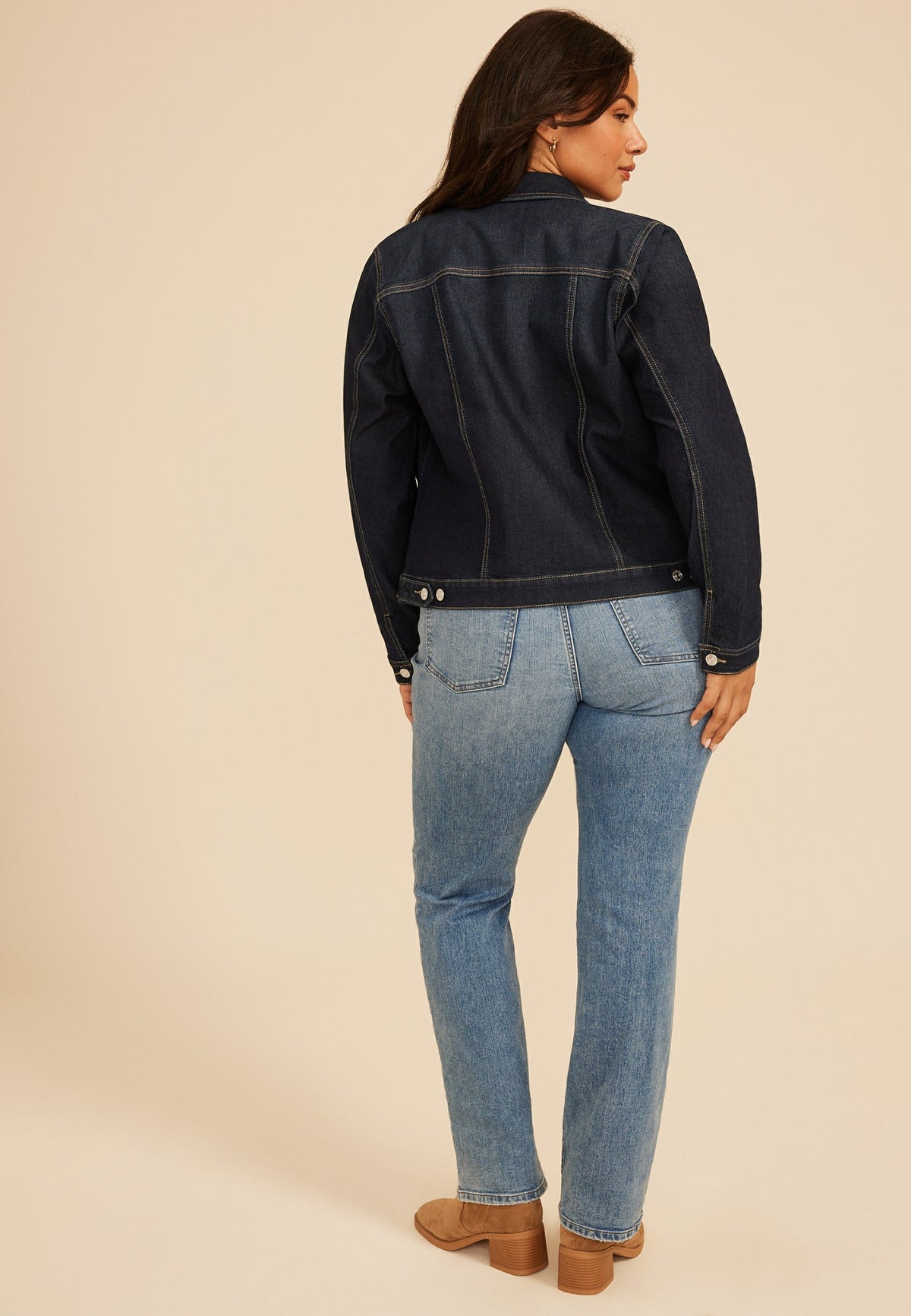 Maurices Plus Size Super Dark Denim Jacket