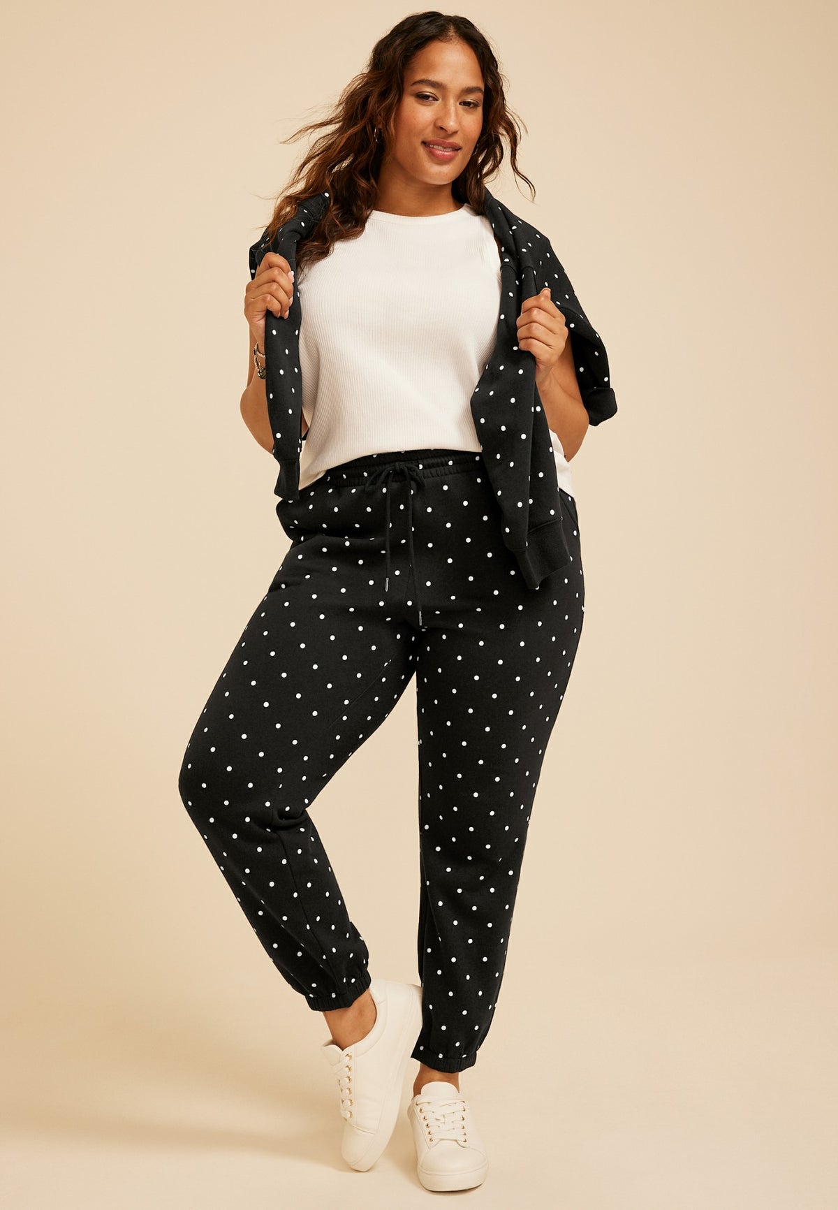 Maurices Plus Size Polka Dot Jogger