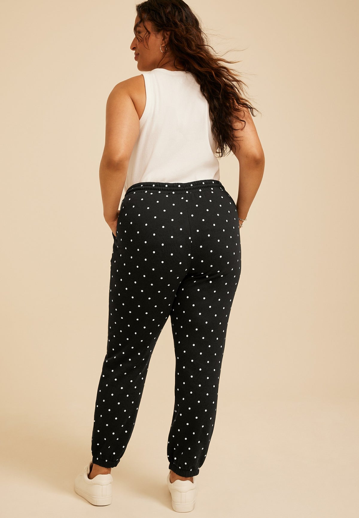 Maurices Plus Size Polka Dot Jogger
