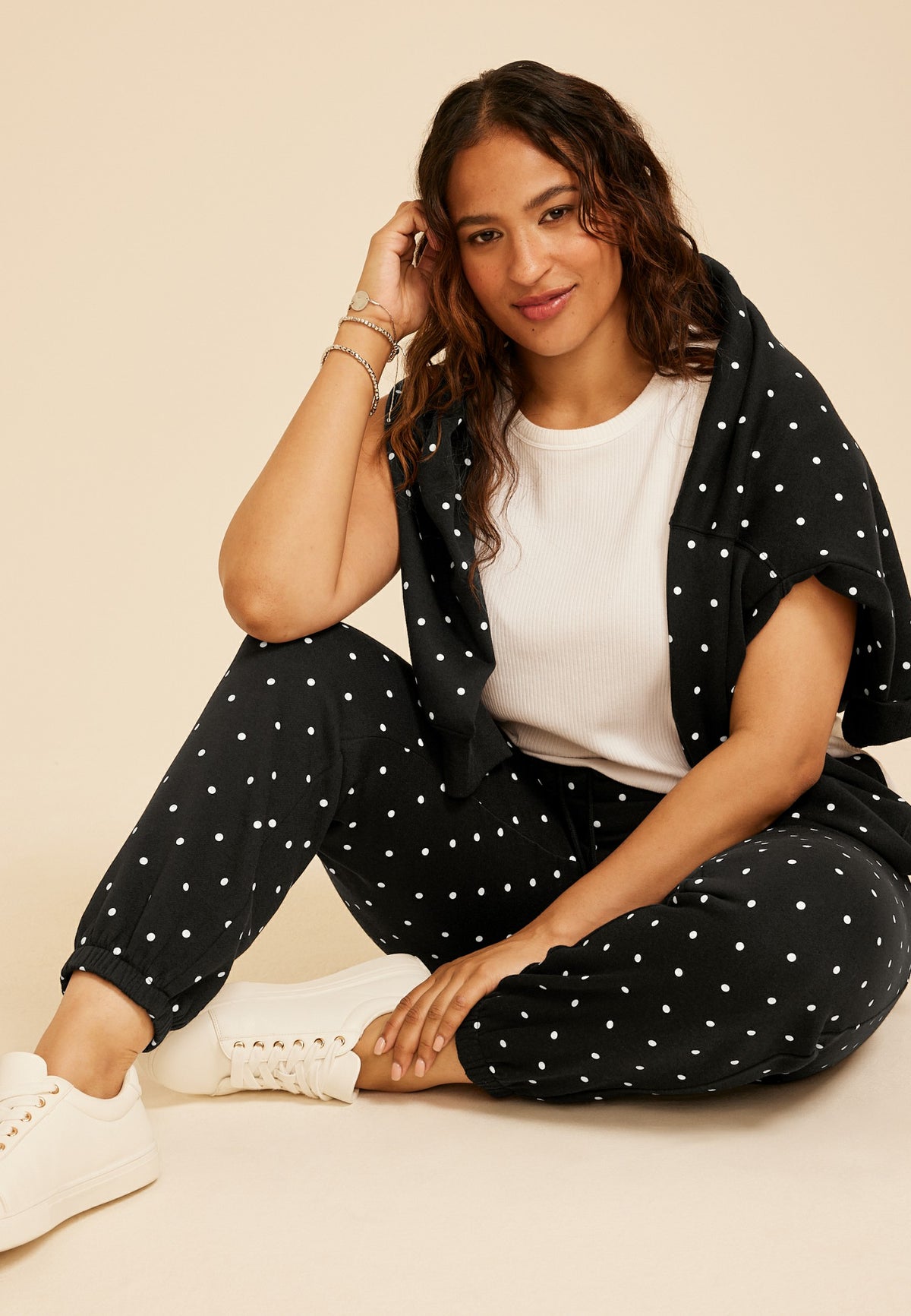 Maurices Plus Size Polka Dot Jogger
