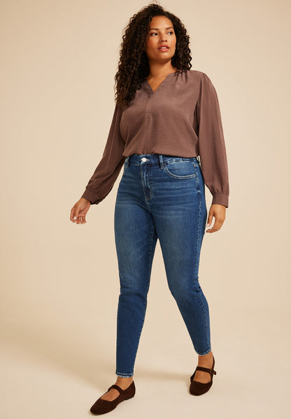 Maurices Plus Size Flying Monkey™ High Rise Ankle Skinny Jean