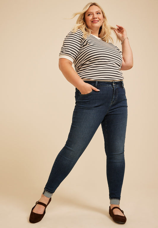 Maurices Plus Size m jeans by maurices™ Cool Comfort High Rise Cuffed Hem Jegging