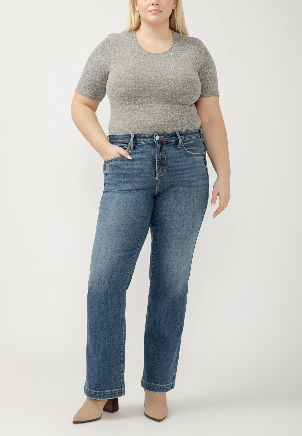 Maurices Plus Size Silver Jeans Co. ® Avery Curvy High Rise Trouser Jean