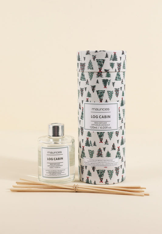 Maurices Log Cabin Holiday Reed Diffuser
