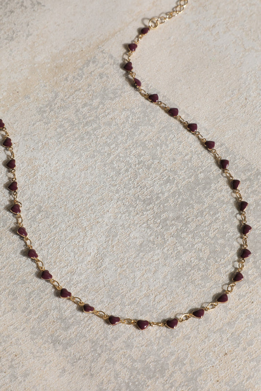 Maurices Everyday Layers Mini Purple Heart Necklace
