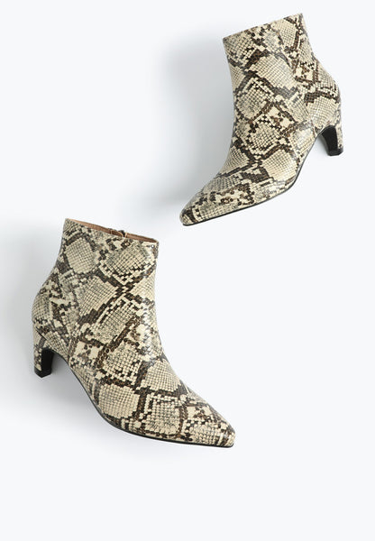 Maurices SuperCush Snakeskin Kitten Heel Boot