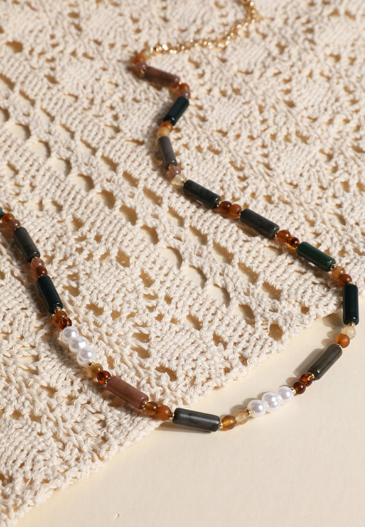 Maurices Everyday Layers Mixed Bead Necklace