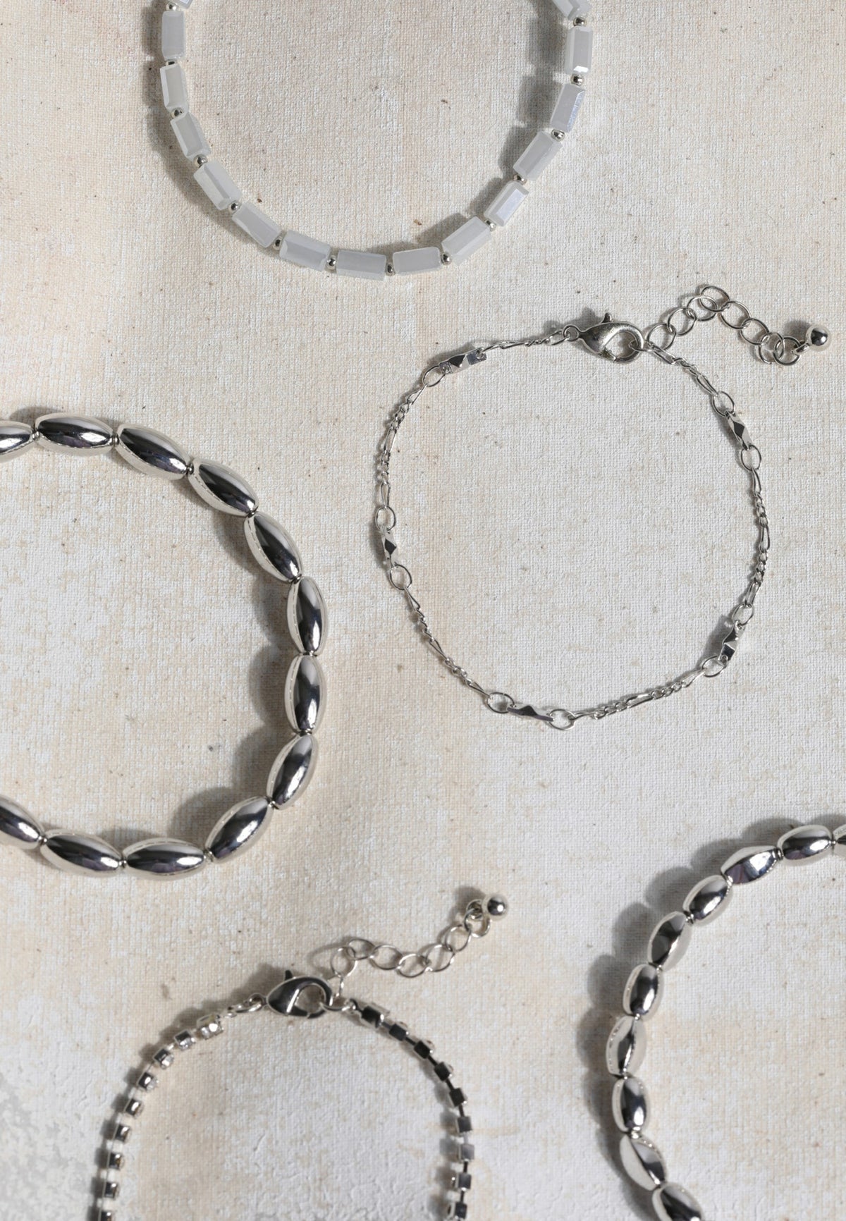 Maurices Silver And Light Blue Mixed Bracelet Set