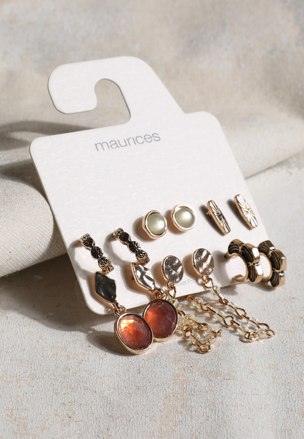 Maurices Gold Mixed Earring Set