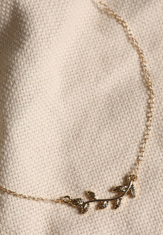 Maurices Gold Leaf Vine Necklace