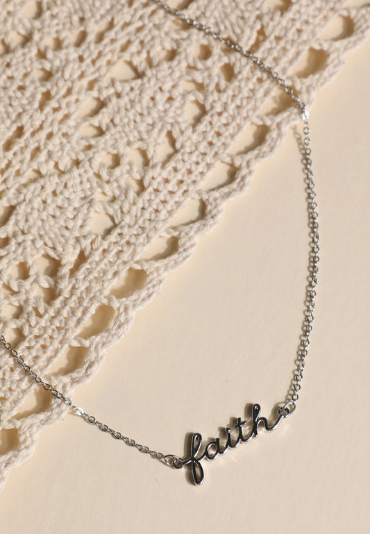 Maurices Faith Script Necklace