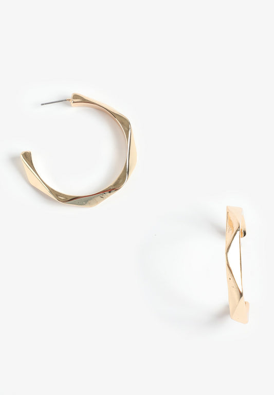 Maurices Gold Geo Hoop Earrings