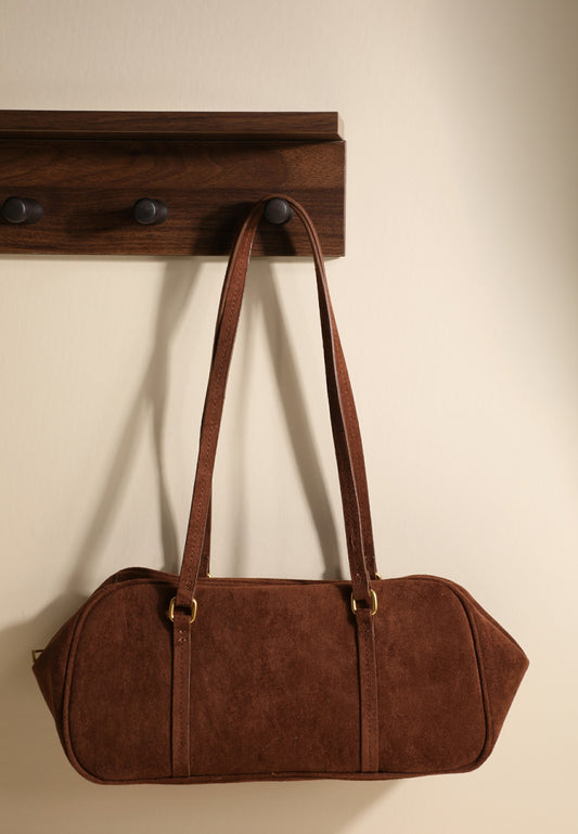 Maurices Faux Suede Baguette Bag